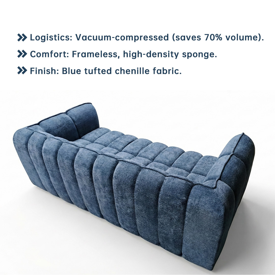 Compressed Sofa - Three Seat